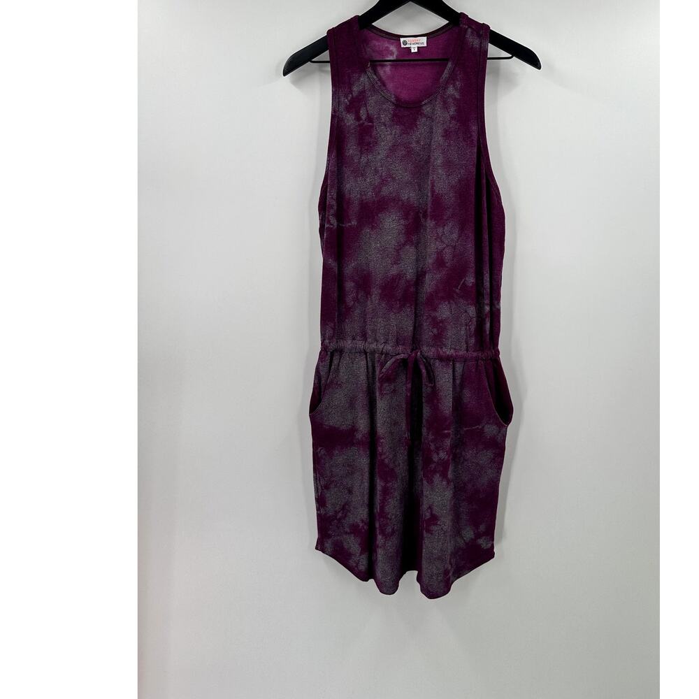 Sundry The Weekender Tank Dress Evereve Berry Tie Dye Racerback Size 2 Medium